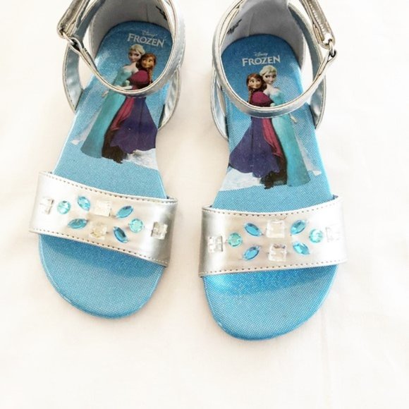 girls frozen flip flops